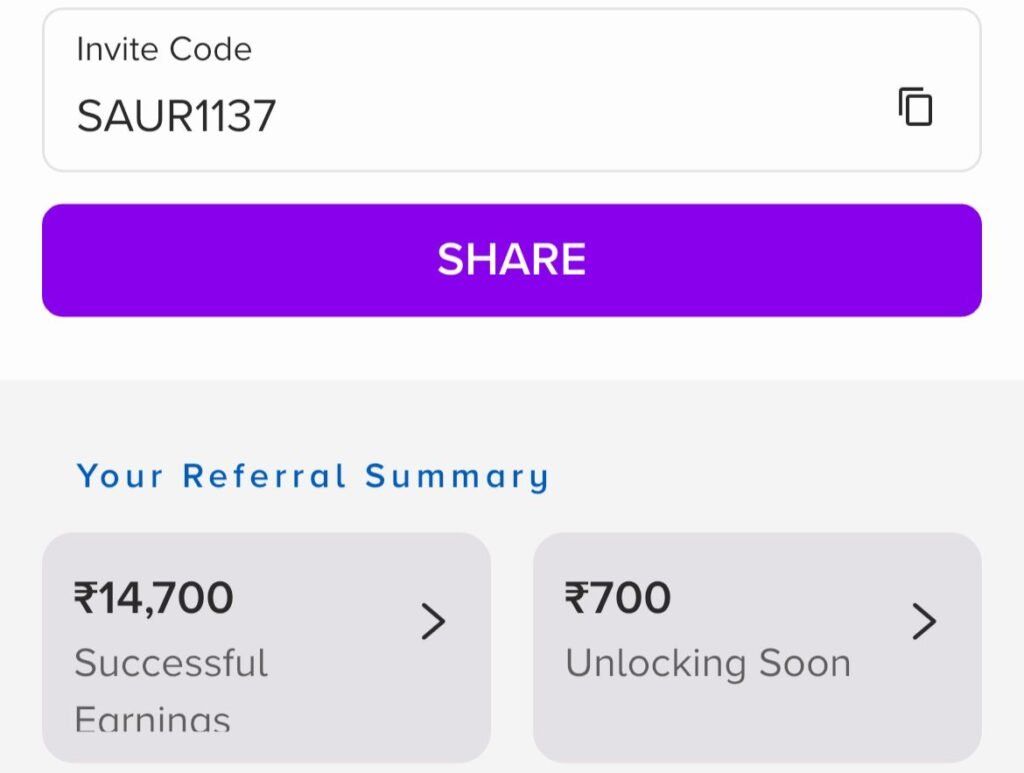 Tata Neu Refer and Earn Earnings Proof