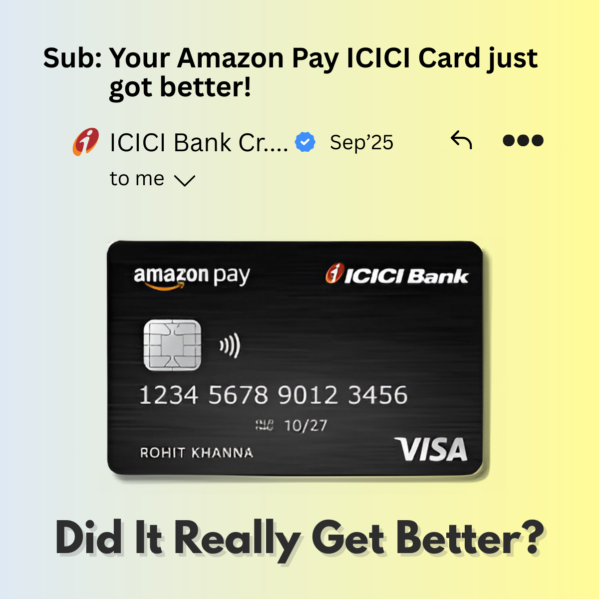amazon pay icici credit card recent changes