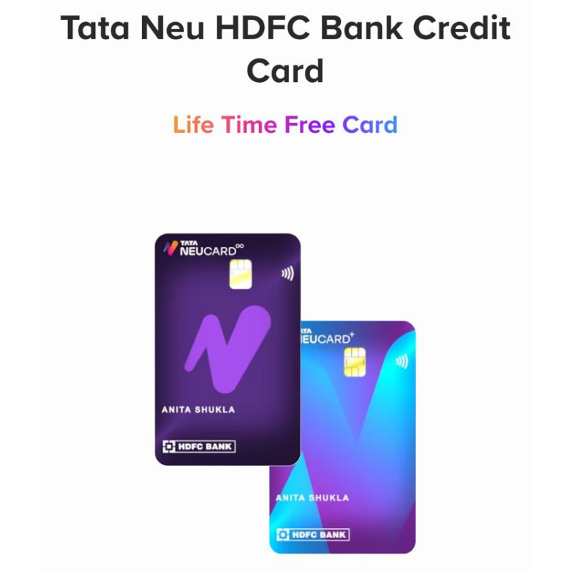HDFC Tata Neu Cards Now Lifetime Free
