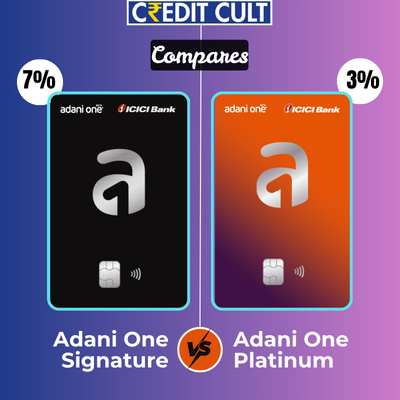 Adani One Signature Card vs Adani One Platinum Card (Oct'25)