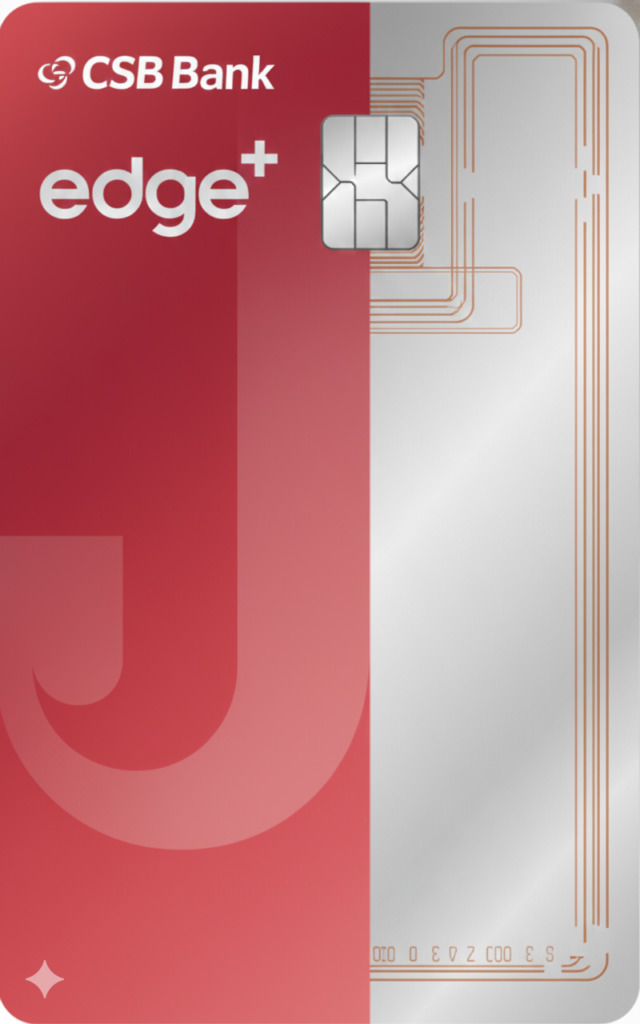 Jupiter Edge+ CSB Bank RuPay Credit Card | 10% Cashback Card
