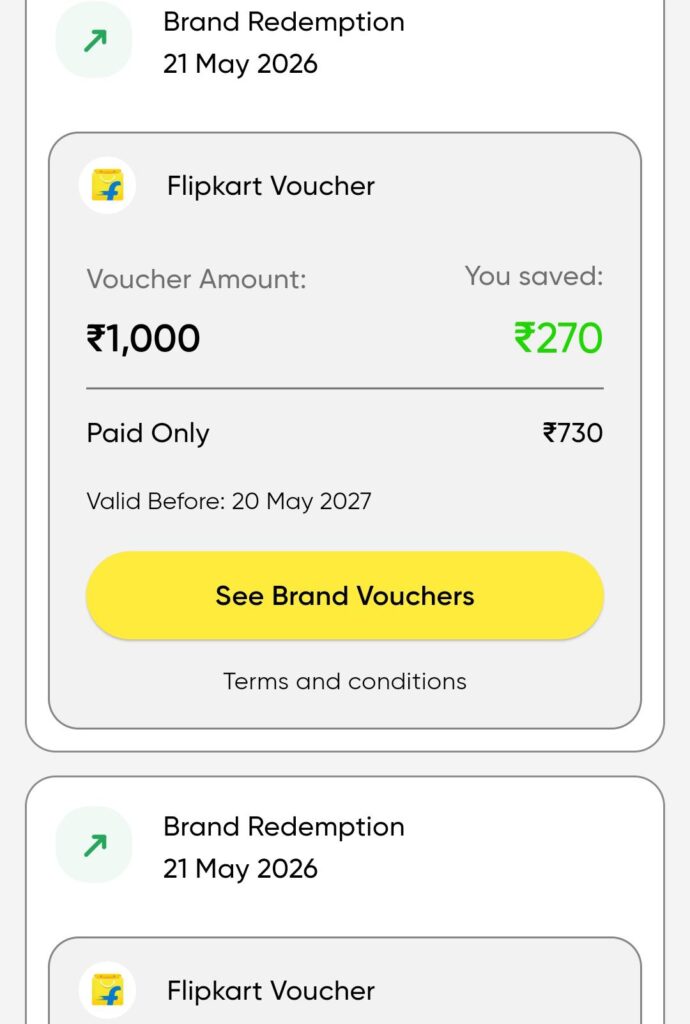 Flipkart Voucher from Multipl at 27% discount