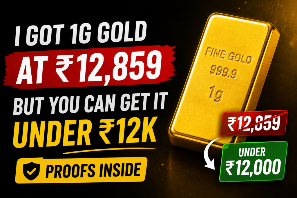 I Got 1g Gold under ₹13,000 with Multipl App (Not a Clickbait, Proofs Inside)