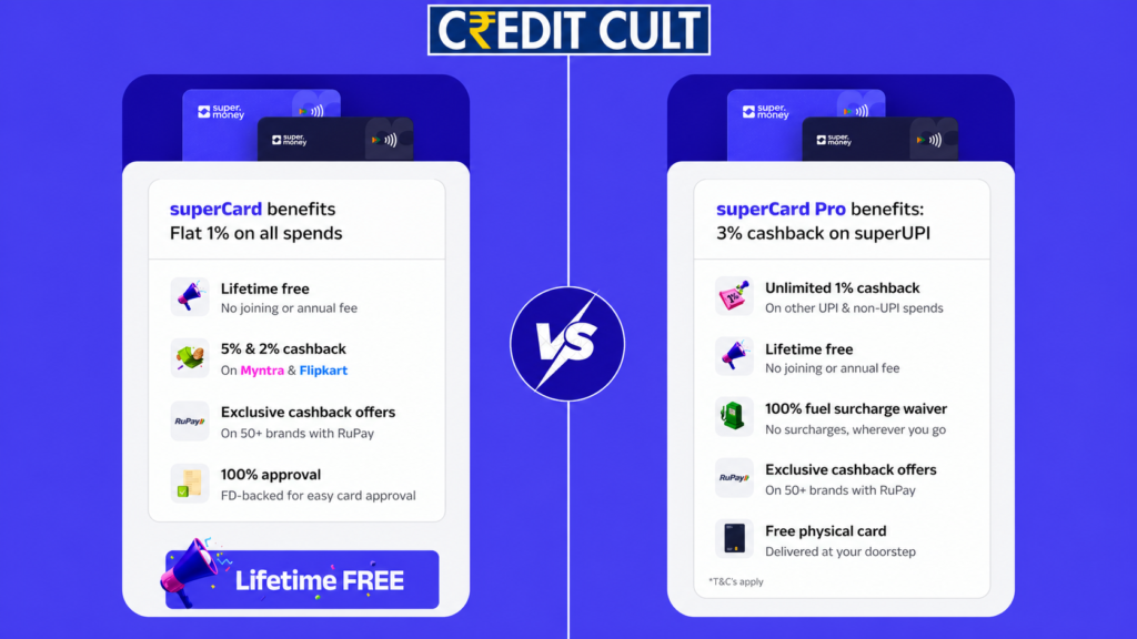 Supercard vs supercard pro