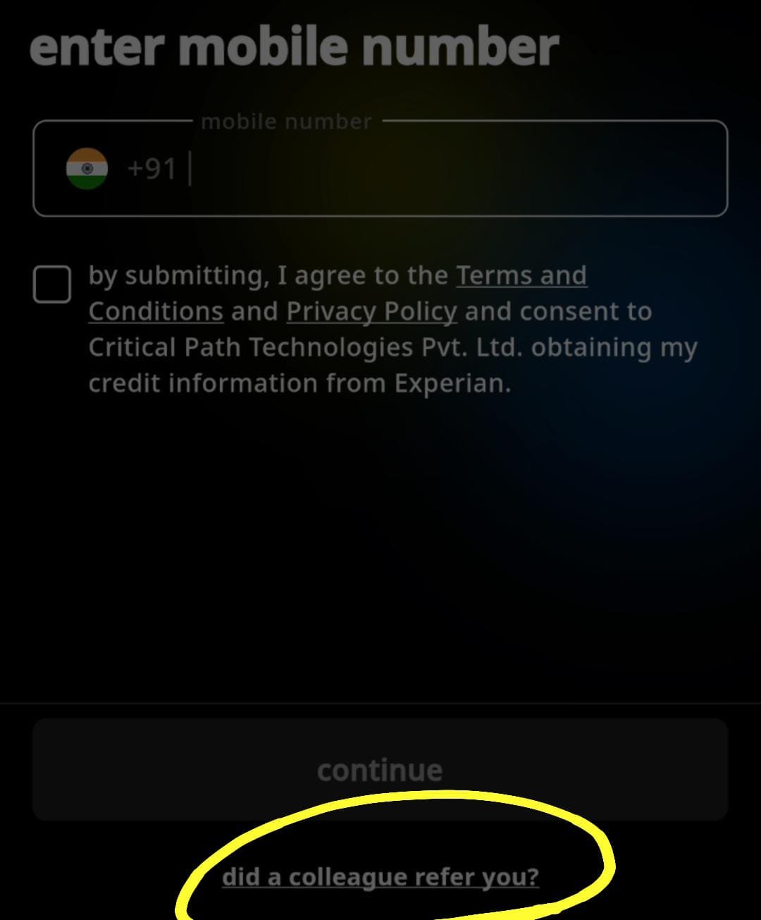 Where to put salaryse referral code