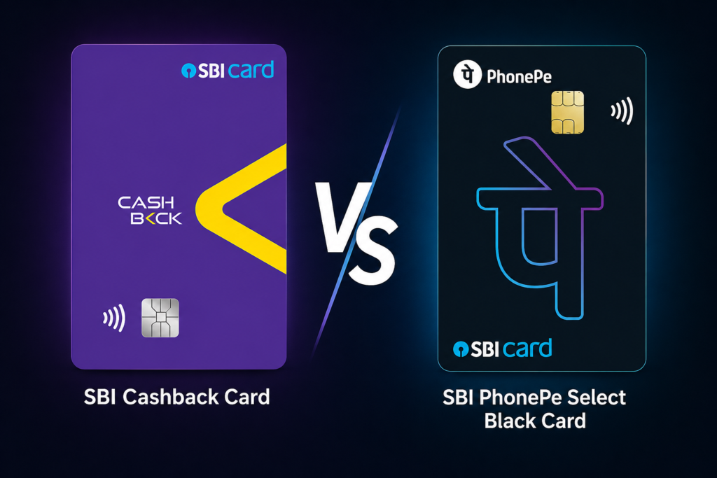 SBI Cashback vs Phonepe Black Select Card